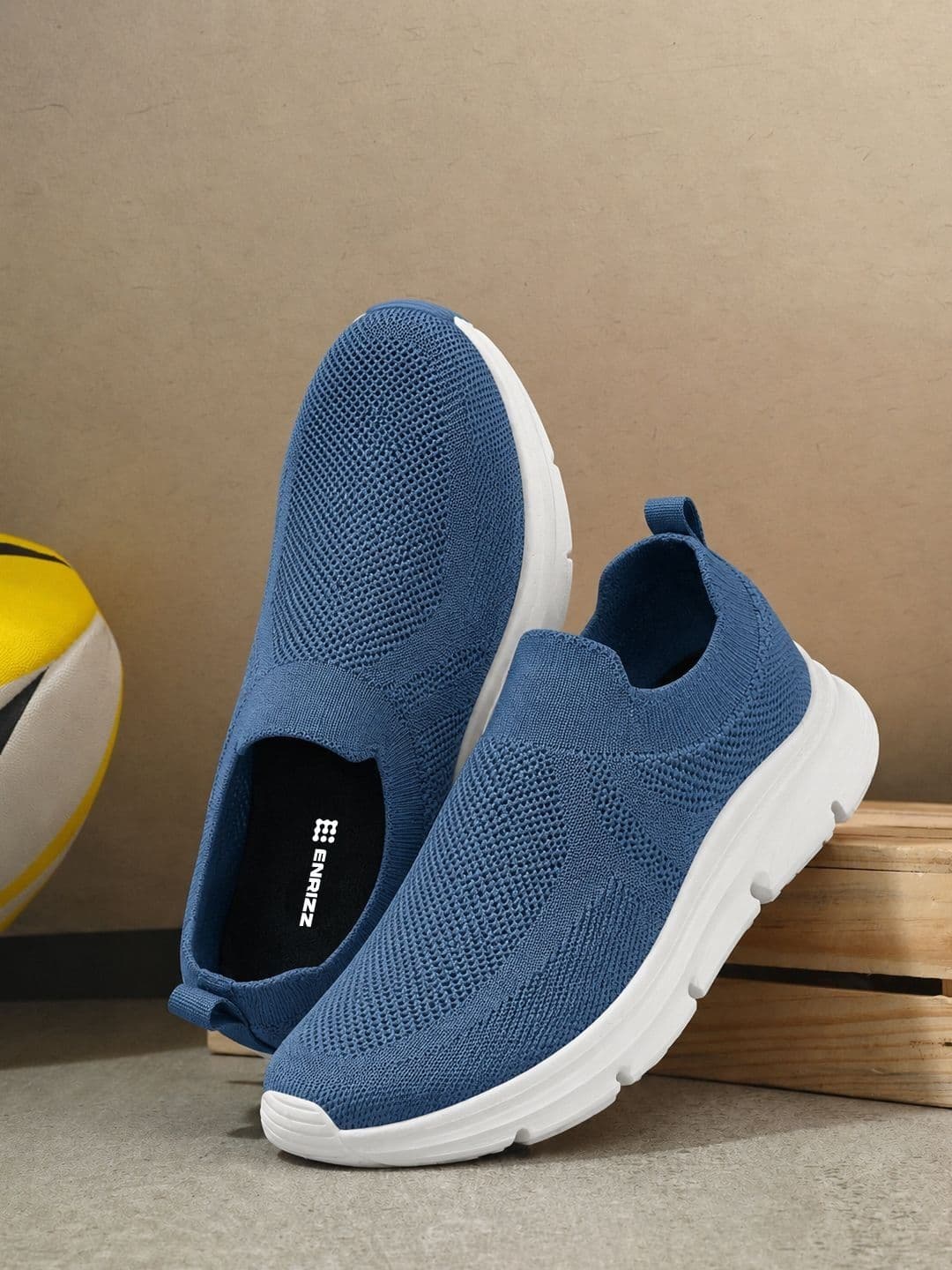 ENRIZZ Men Textile Walking Non-Marking Shoes - view 1
