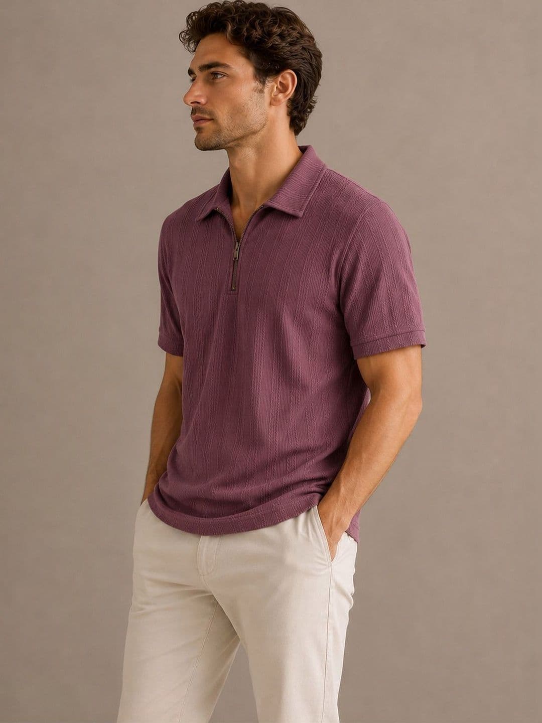 SZN Men Polo Collar T-shirt - view 1