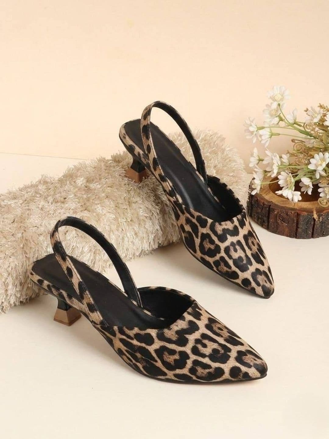 Austine Printed Kitten Pumps - view 1