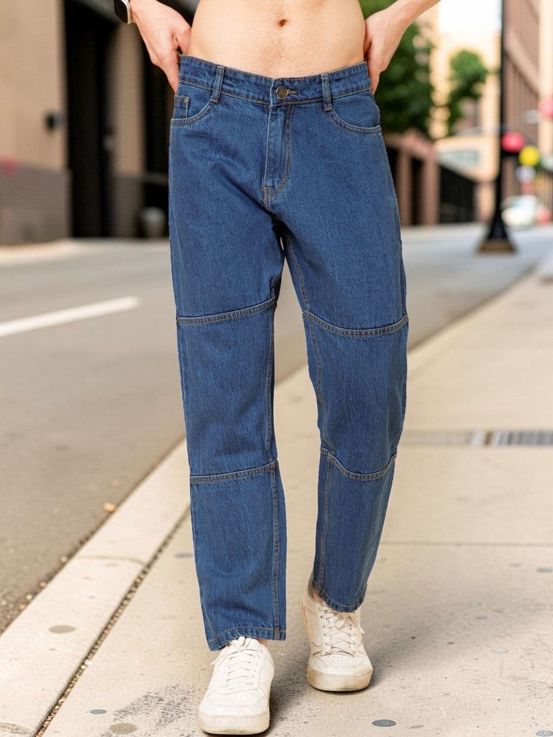 R.Code by The Roadster Life Co. Men Straight Fit Mid-Rise Jeans - view 1