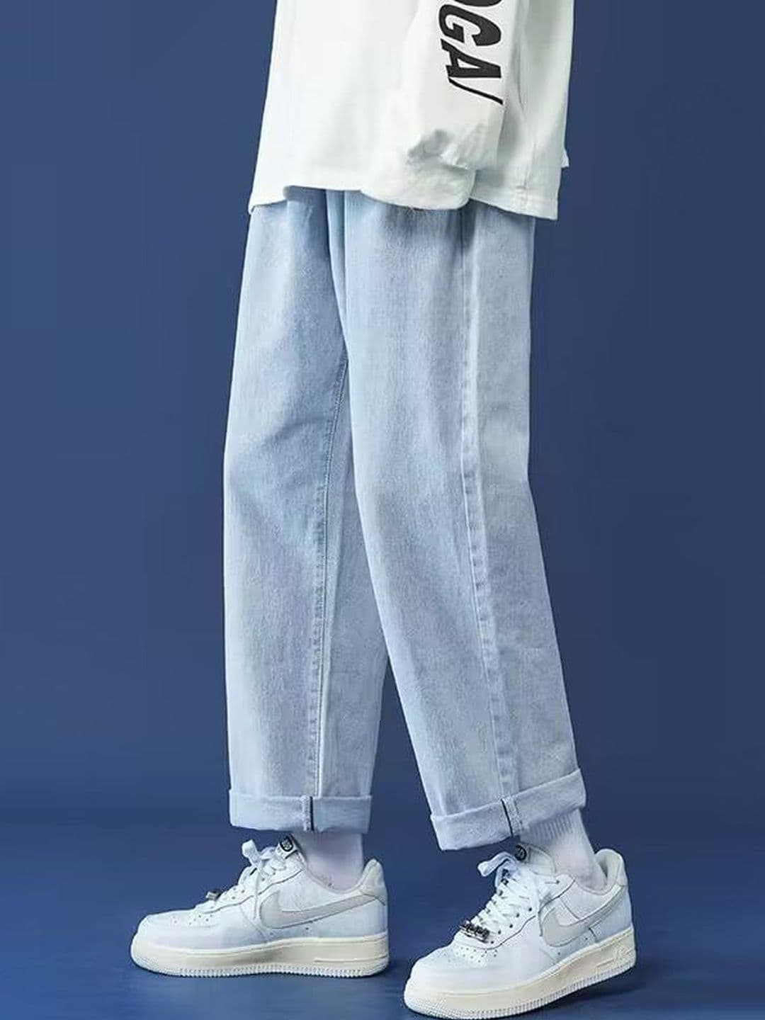 StyleCast Men Straight Fit High-Rise Low Distress Jeans - view 1
