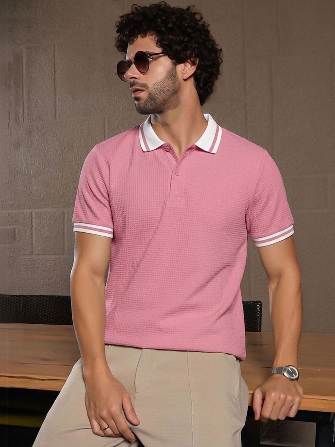 ENITOR Men Polo Collar T-shirt - view 1