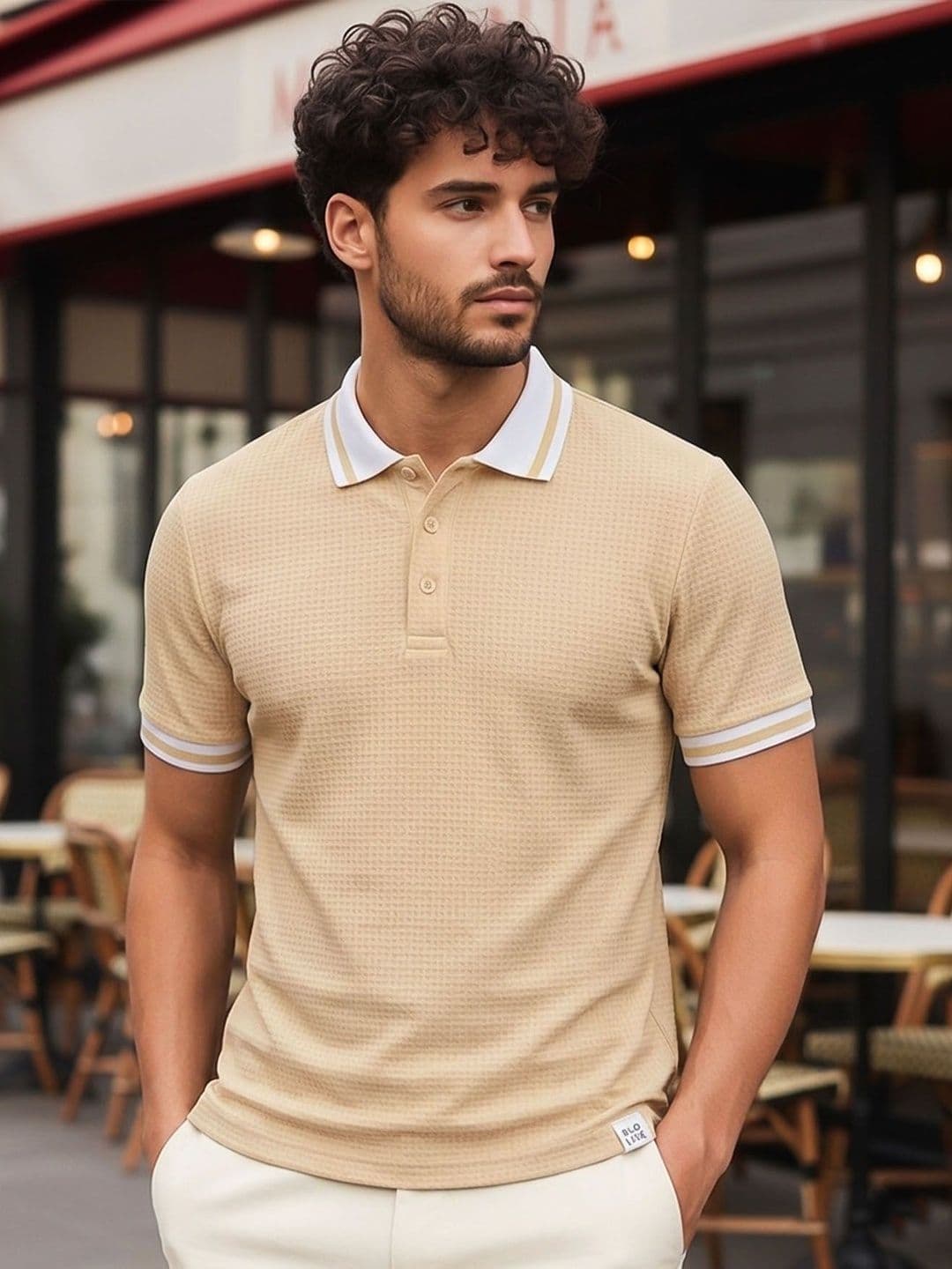 ENITOR Men Polo Collar T-shirt - view 1