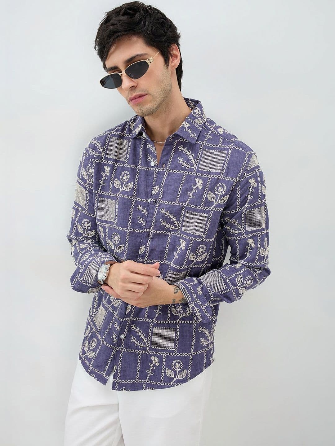 VASTRADO Men Classic Slim Fit Printed Casual Shirt - view 1