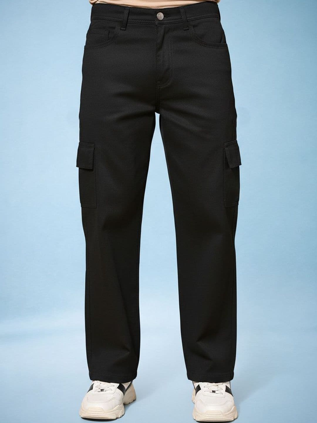 Kook N Keech Men Classic Straight Fit Mid-Rise Stretchable Jeans - view 1