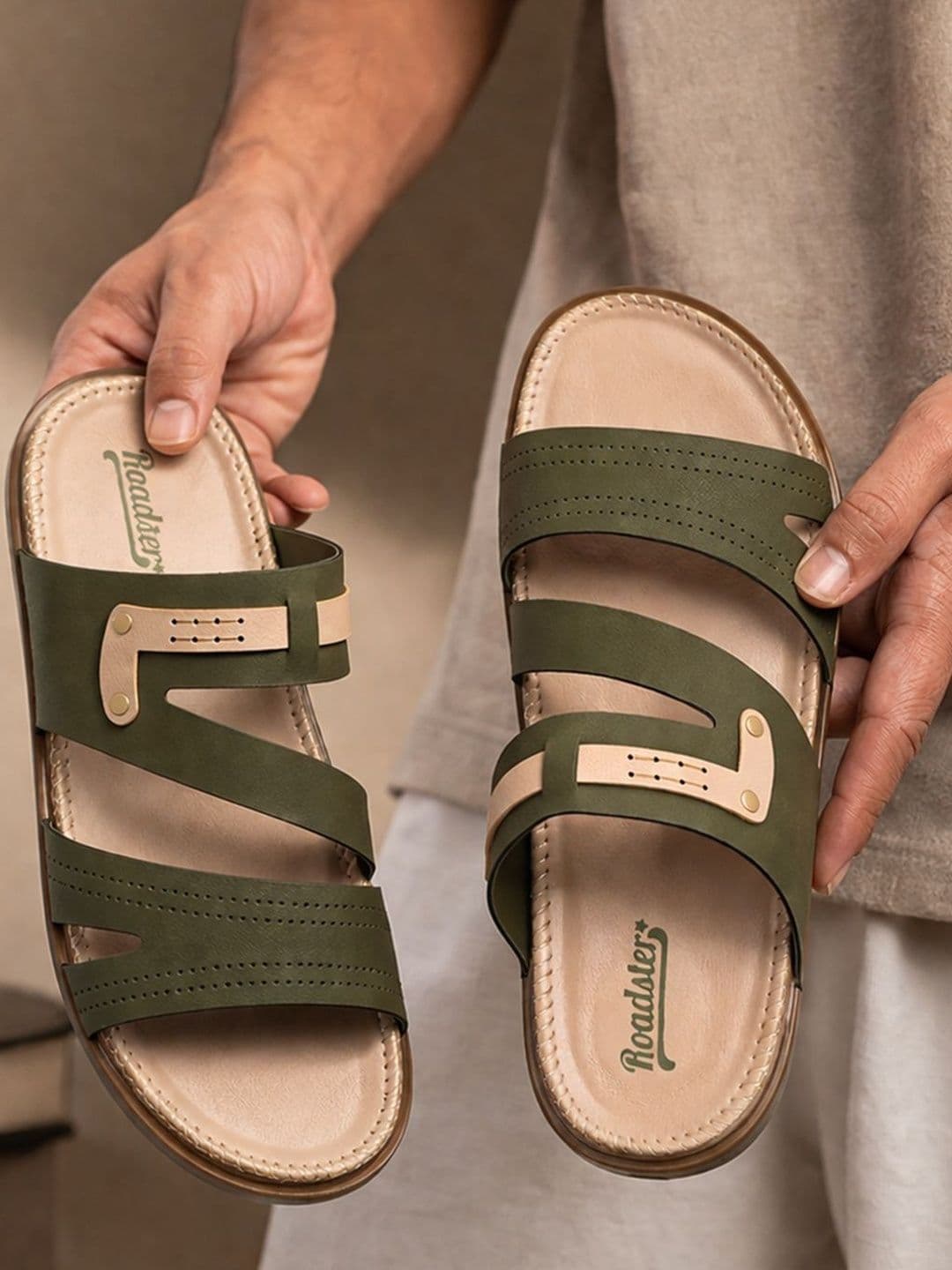 The Roadster Lifestyle Co Men Slip-On Comfort Sandals - view 1