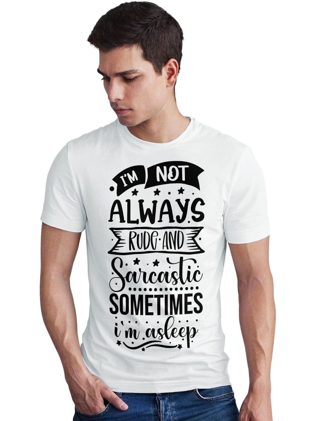 Seekbuylove Men Typography Printed Bio Finish T-shirt - view 1