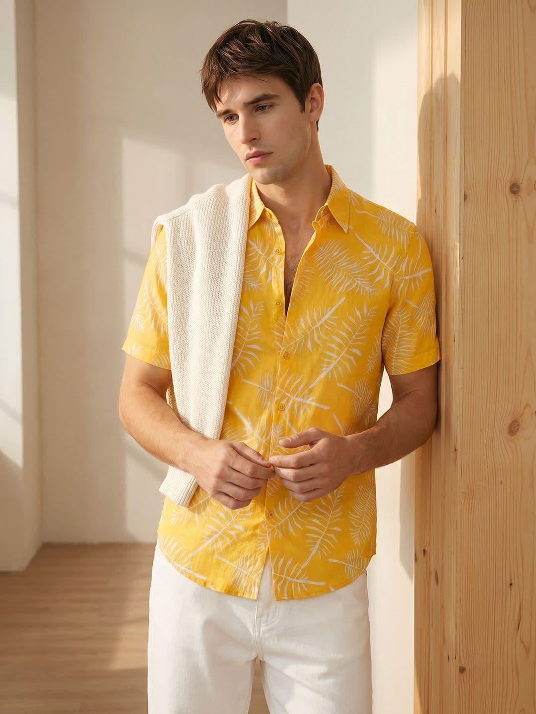 THE SHIRT CODE Premium Tropical Printed Pure Cotton Casual Shirt - view 1