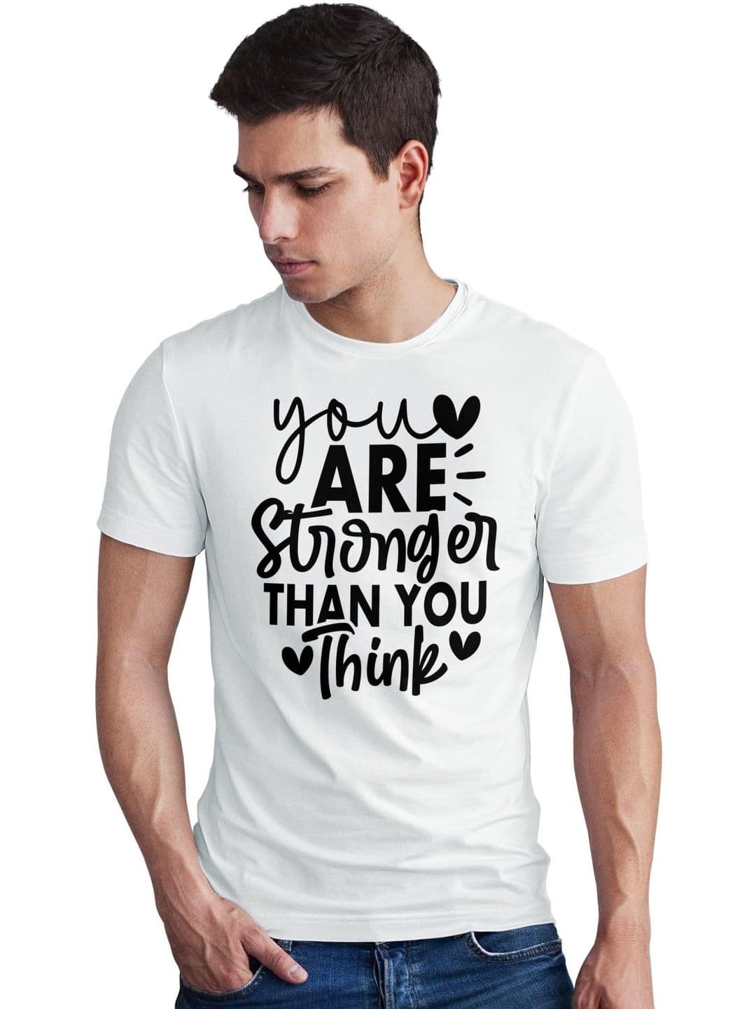 Seekbuylove Men Typography Printed Bio Finish Cotton T-shirt - view 1