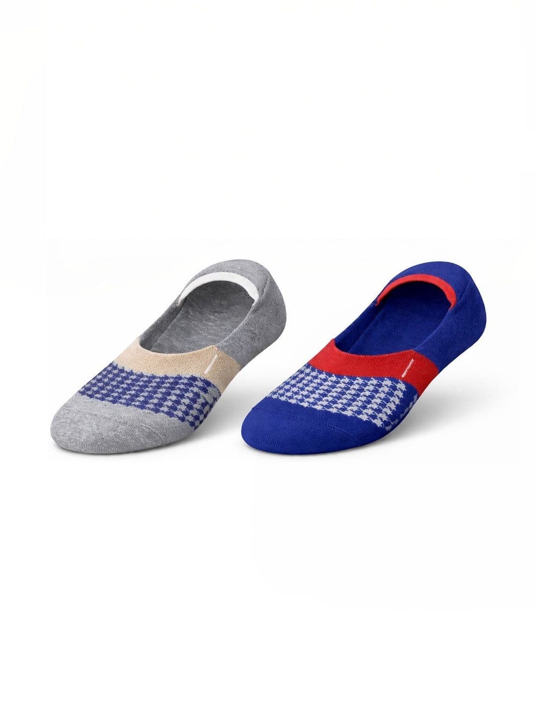Blacktank Men Pack of 2 Cotton Patterned Shoe Liners Socks - view 1