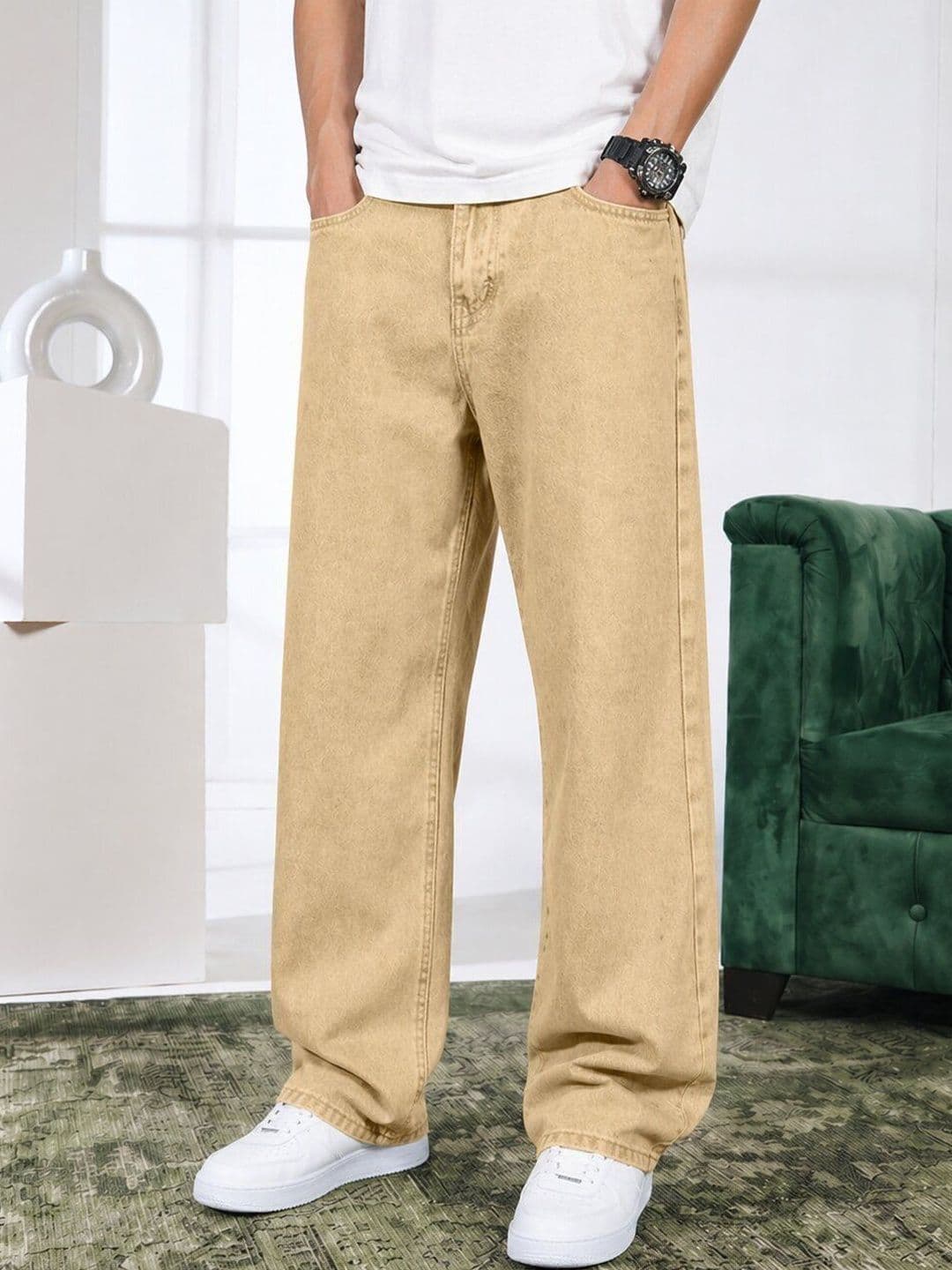 BESTLOO Men Relaxed Fit Mid-Rise Stretchable Jeans - view 1