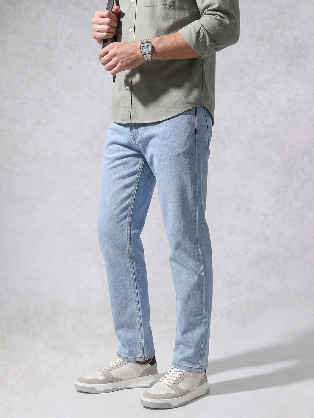 WROGN Men Straight Fit Stretchable Jeans - view 1