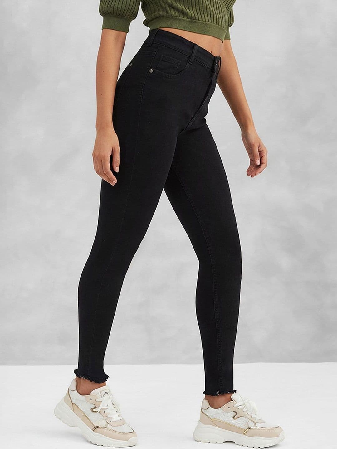 Mast & Harbour Women Slim Fit Regular Length High Rise Denim Jeans - view 1