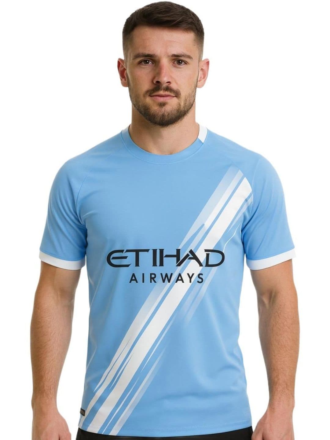 teky Men Brand Logo Manchester City Printed T-shirt