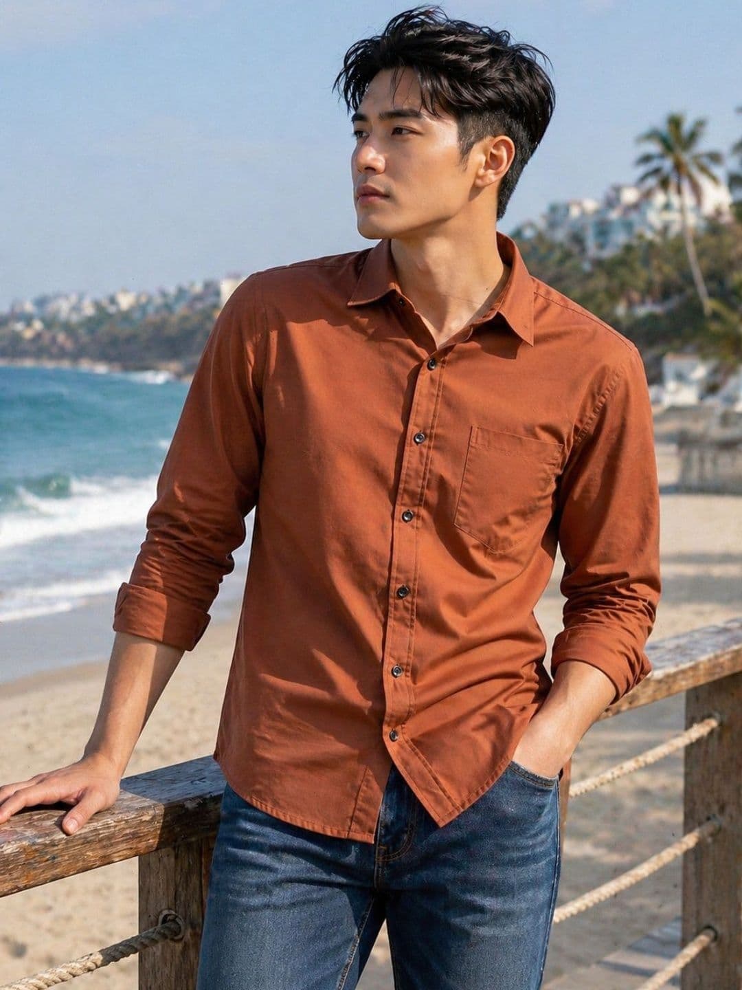 R.Code by The Roadster Life Co. Men Premium Casual Shirt - view 1