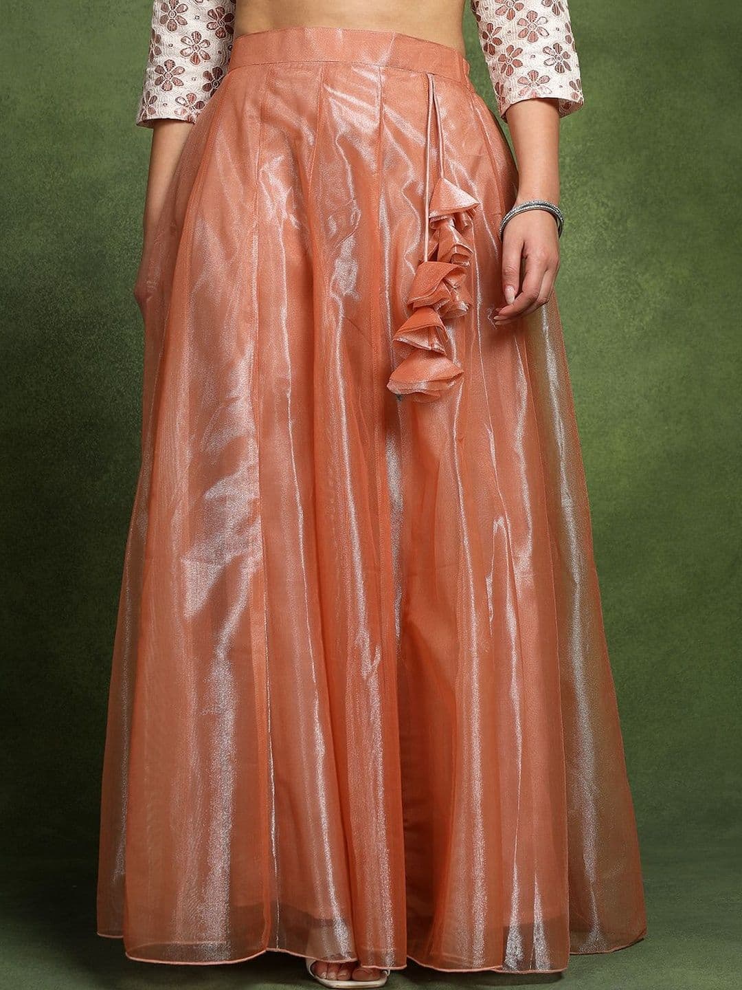 Frolic Rolic Women Tiered Maxi A-Line Skirt - view 1