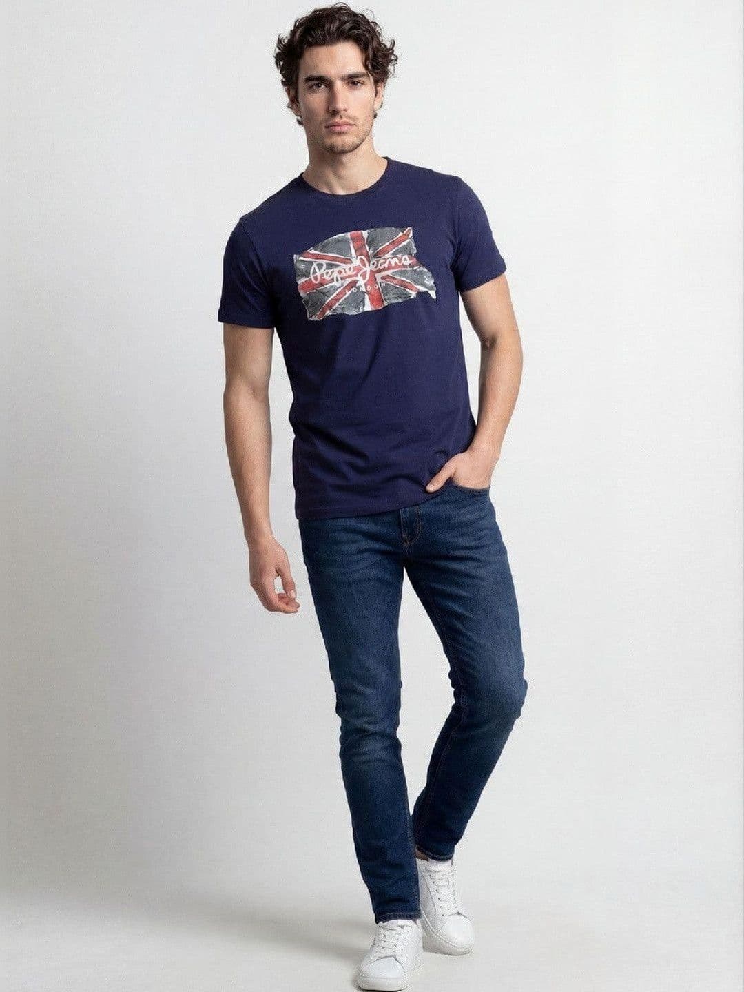 Pepe Jeans Men Printed Slim Fit T-shirt - view 1