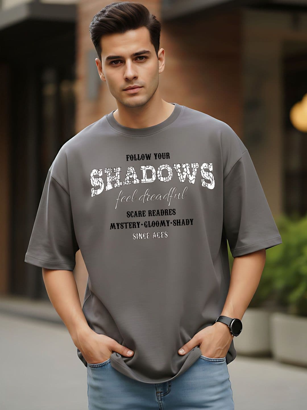 Kook N Keech Men Typography Printed Drop-Shoulder Sleeves T-shirt - view 1