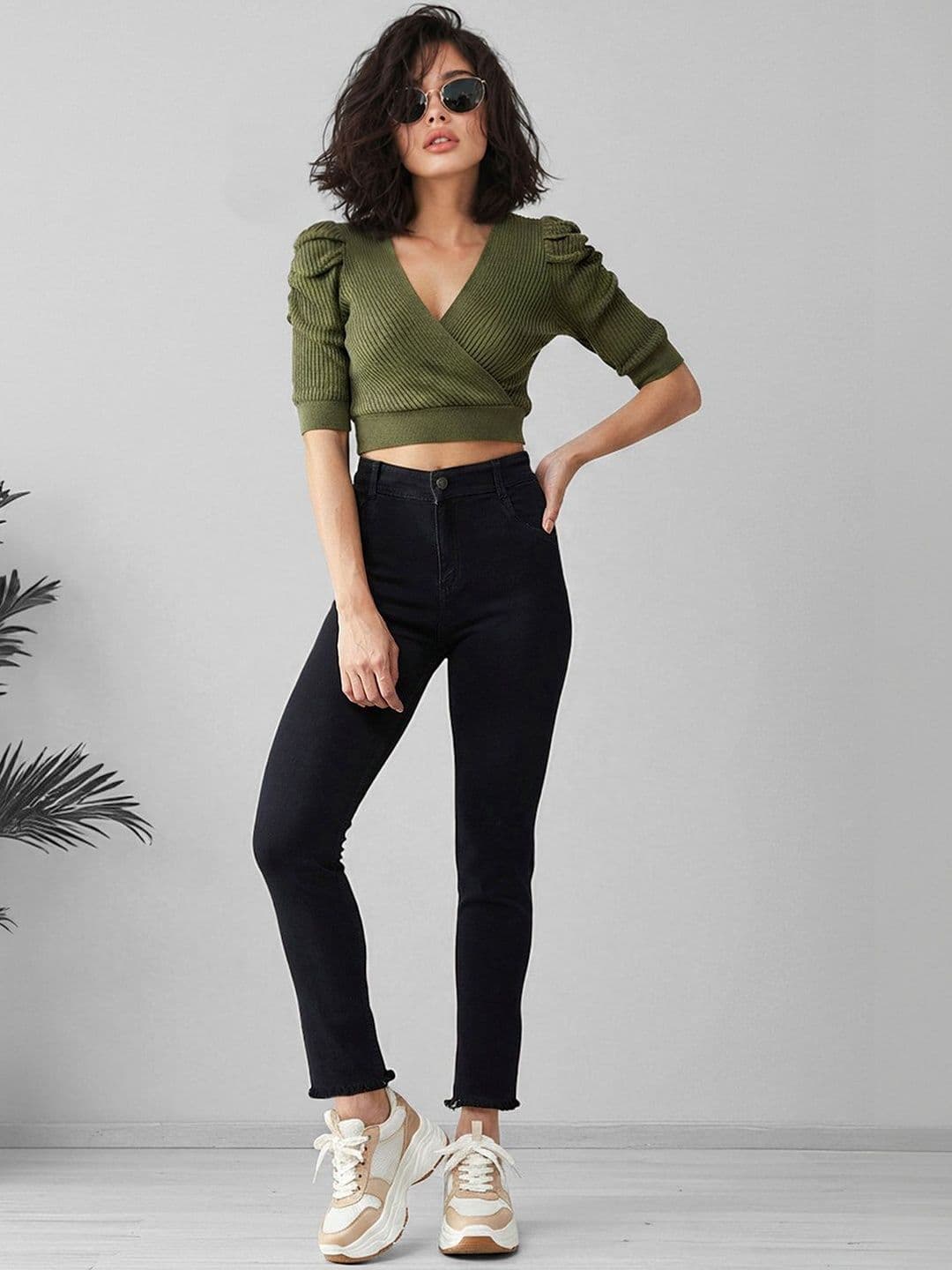 Mast & Harbour Women Slim Fit Regular Length High Rise Denim Jeans - view 1