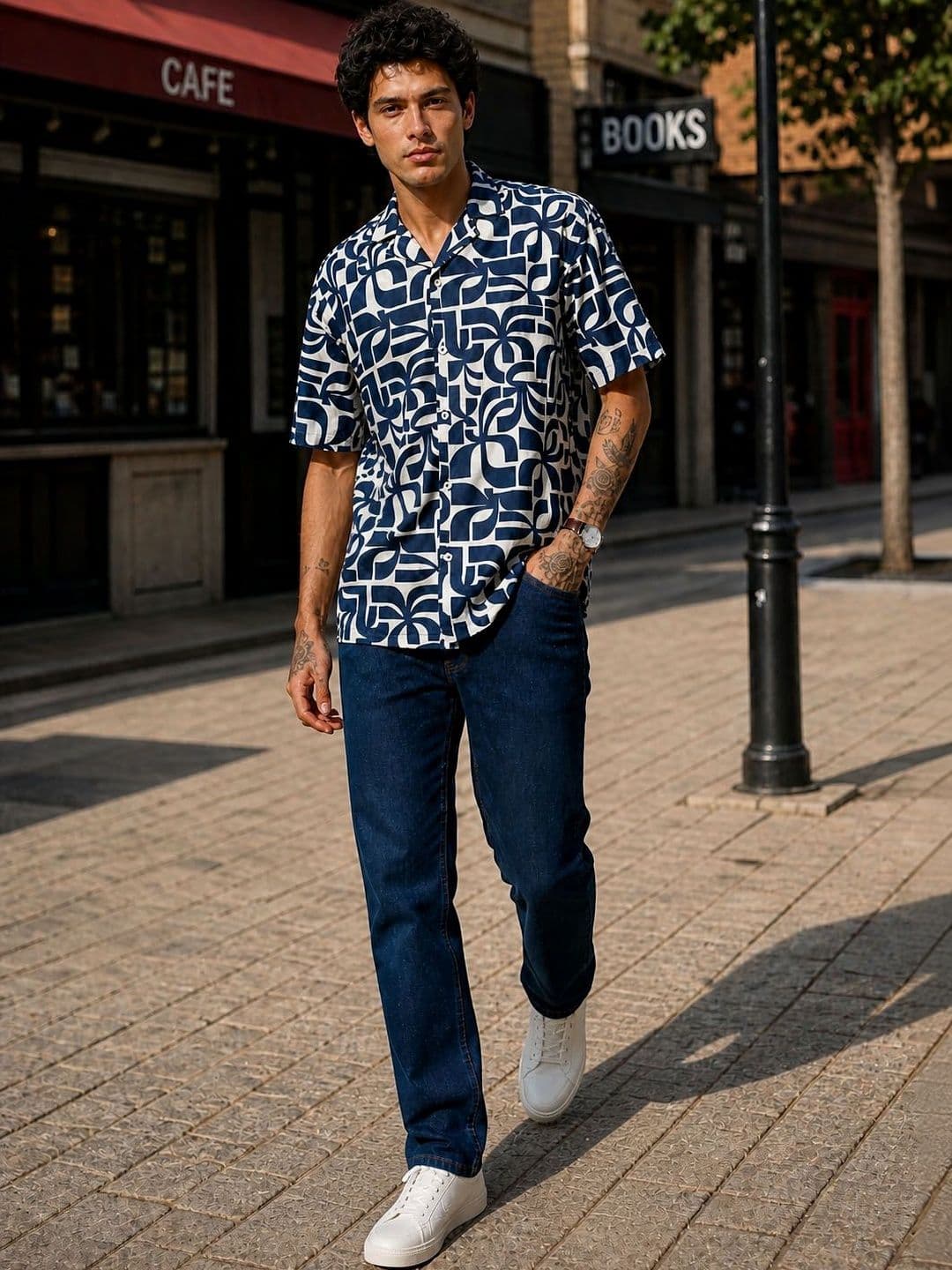 HERE&NOW Men Classic Printed Casual Shirt - view 1