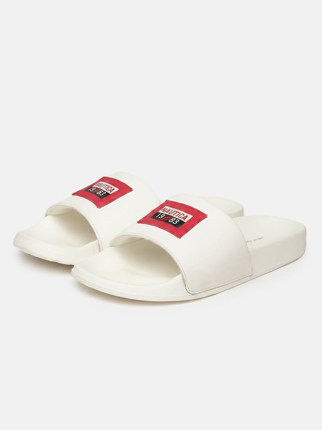 Nautica Men Brand Logo Printed Sliders - view 1