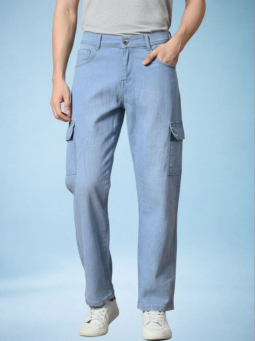 Kook N Keech Men Classic Regular Fit Mid-Rise Stretchable Jeans - view 1