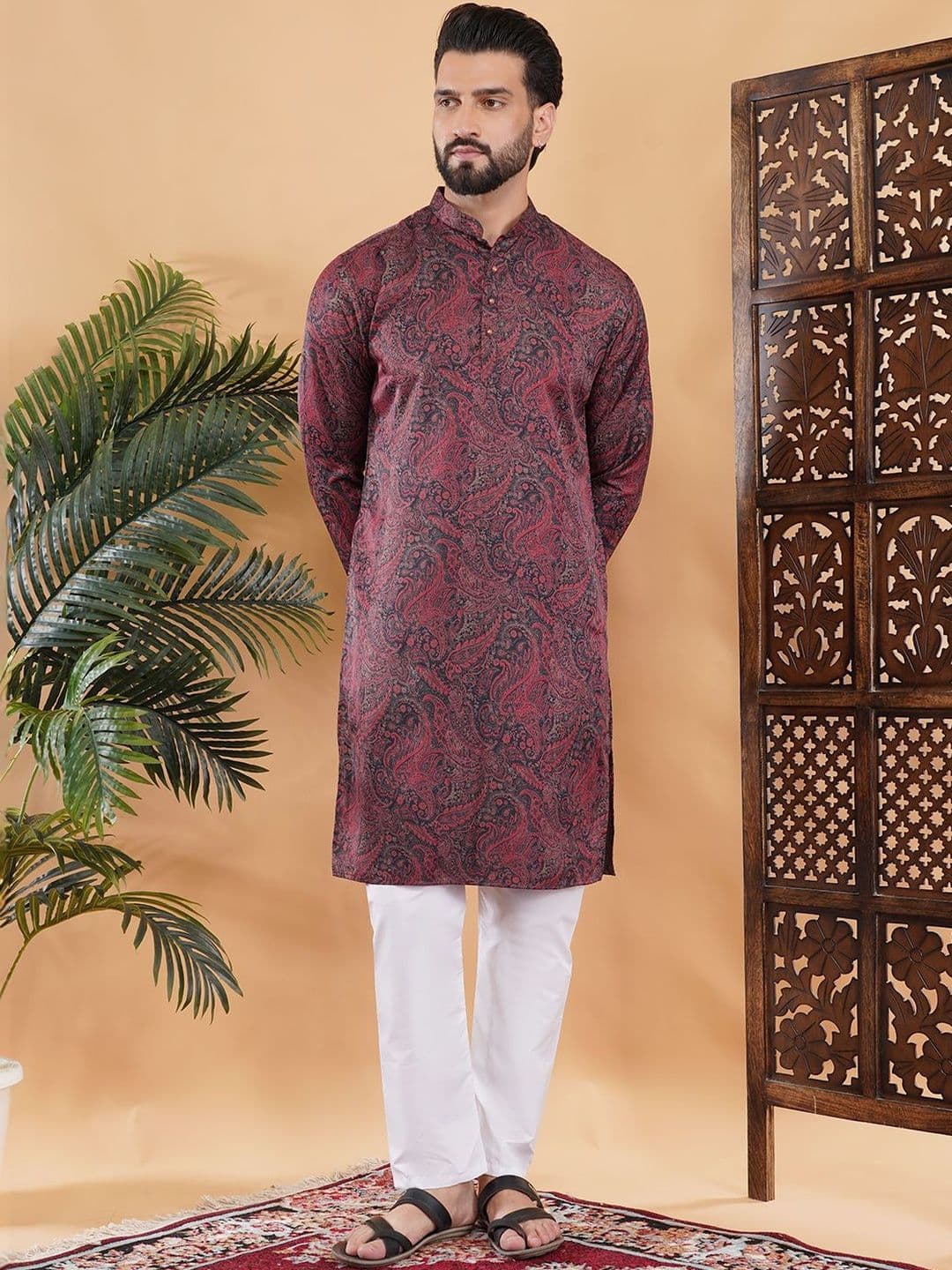 HERE&NOW Men Paisley Printed Kurta - view 1