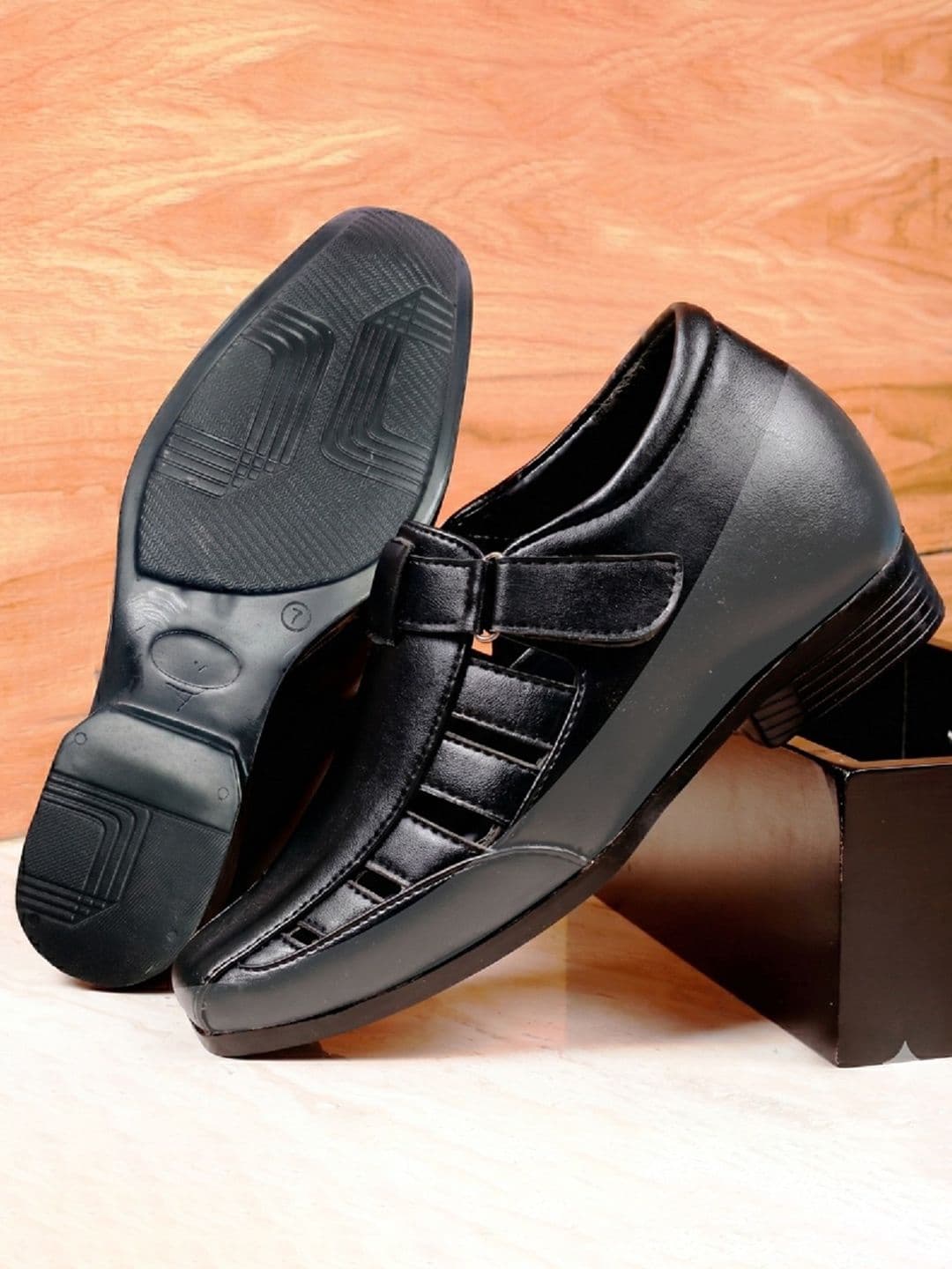Bxxy Men 3 Inch Hidden Elevator Height Increasing Formal Shoe-Style Sandals - view 1