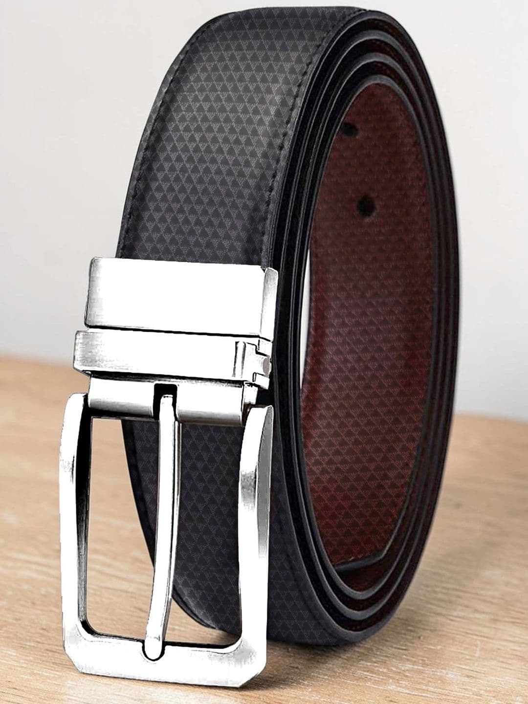 URBAN ALFAMI Men Textured PU Reversible Belt - view 1