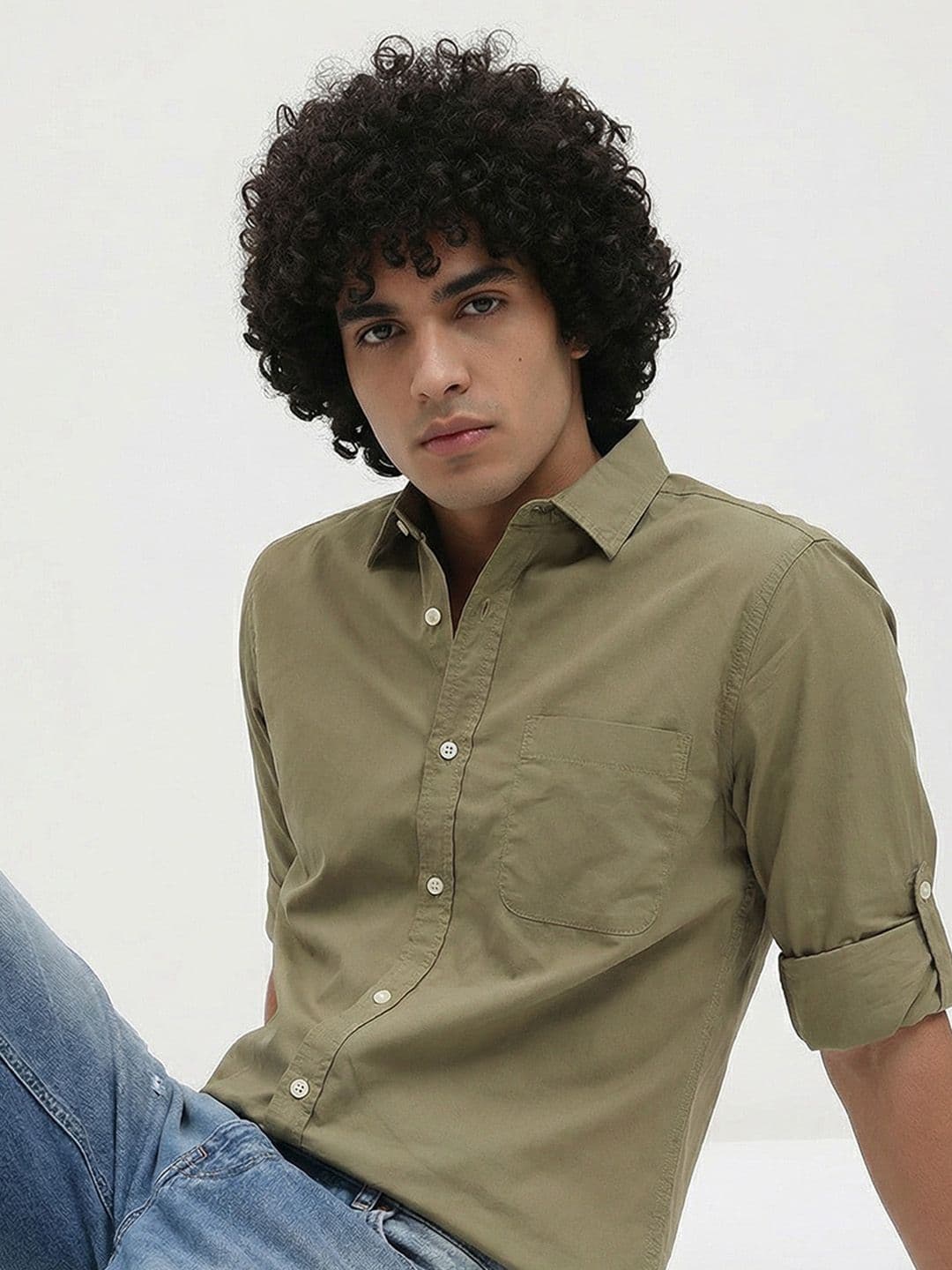 Roadster Life Co. Easy Drape Cotton Shirt - view 1