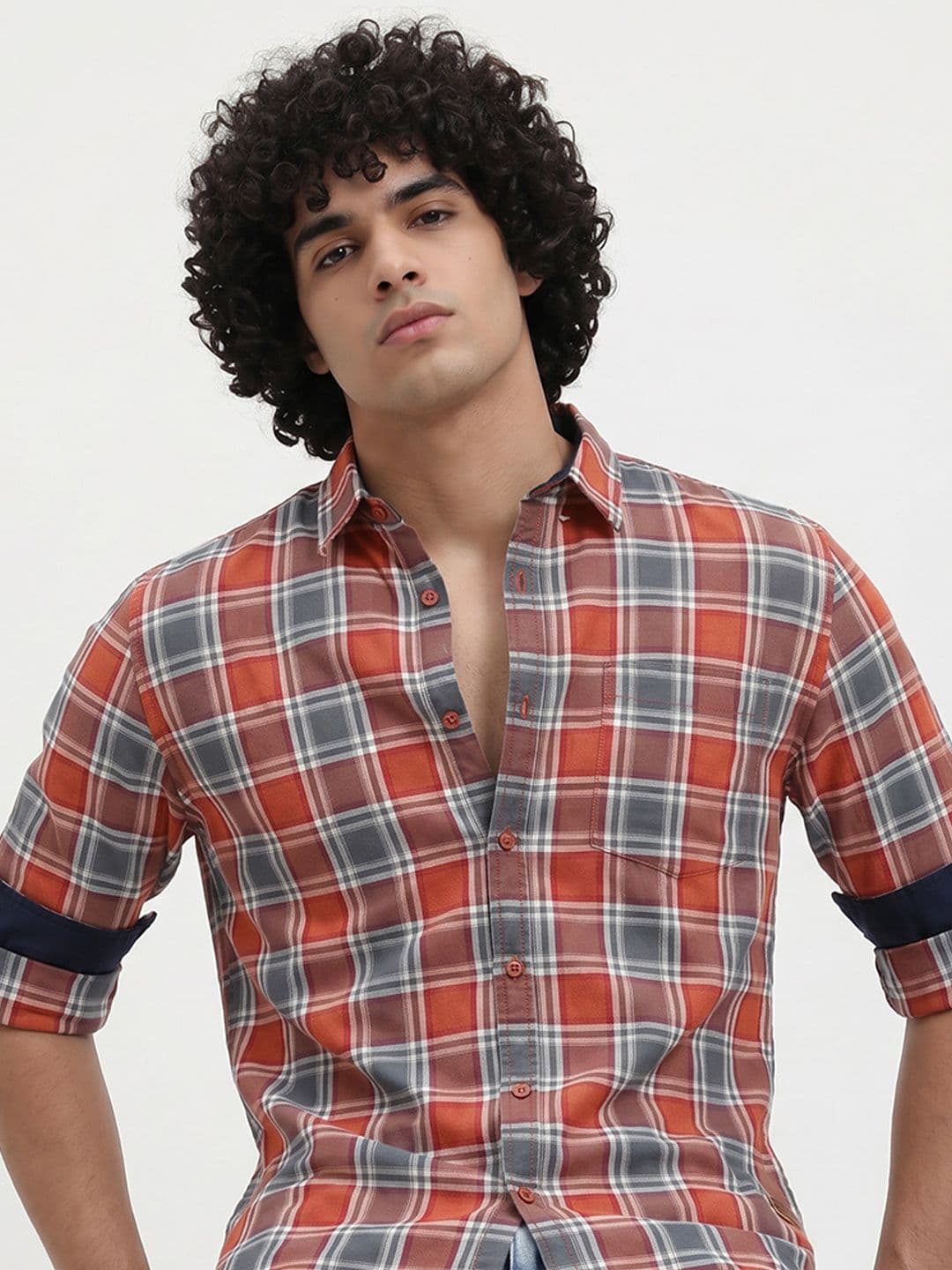 Roadster Life Co. Soft Touch Twill Plaid Casual Shirt - view 1