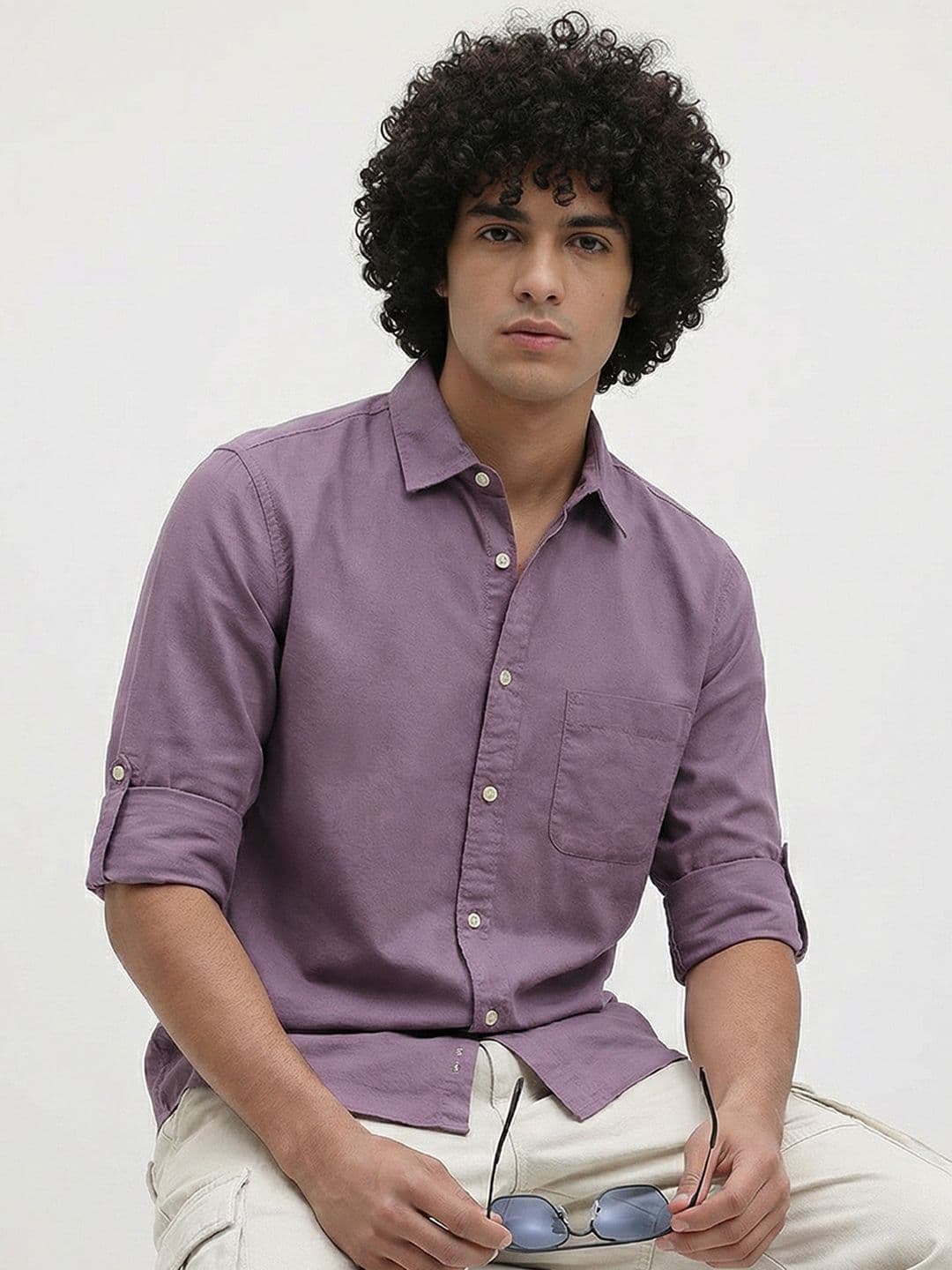 Roadster Life Co. Easy Drape Cotton Shirt - view 1