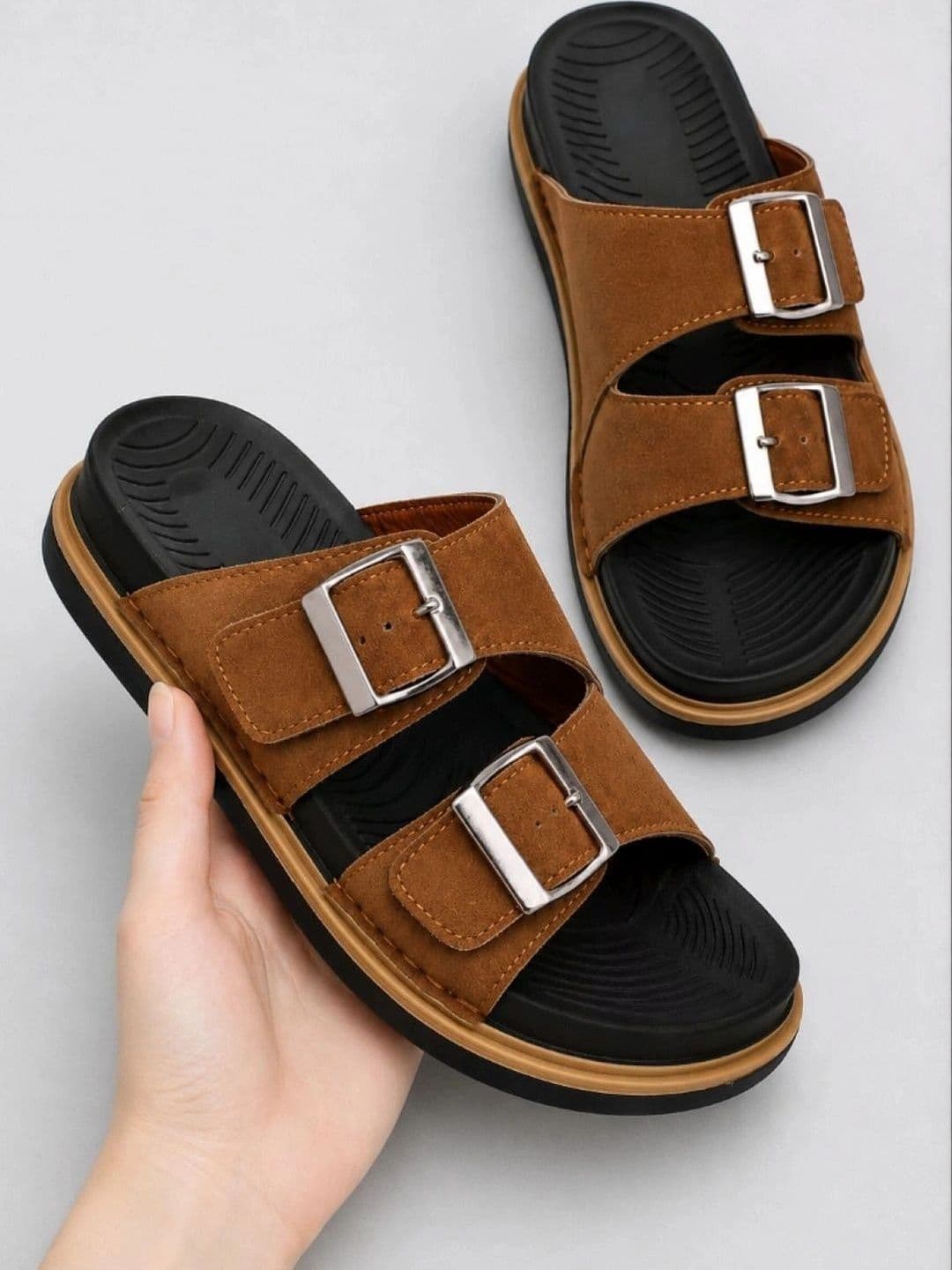 Provogue Men Suede Comfort Sandals - view 1