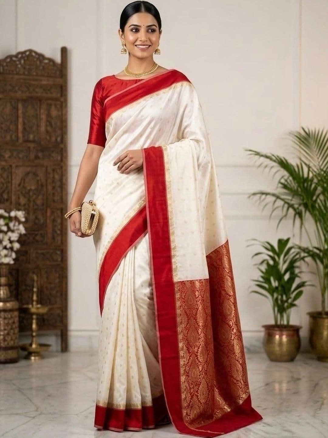 SILK HERITAGE Zari Art Silk Garad Saree - view 1