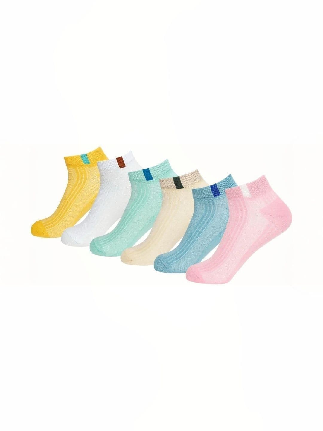 REDCARP Men Pack of 6 Cotton Patterned Ankle Length Socks - view 1