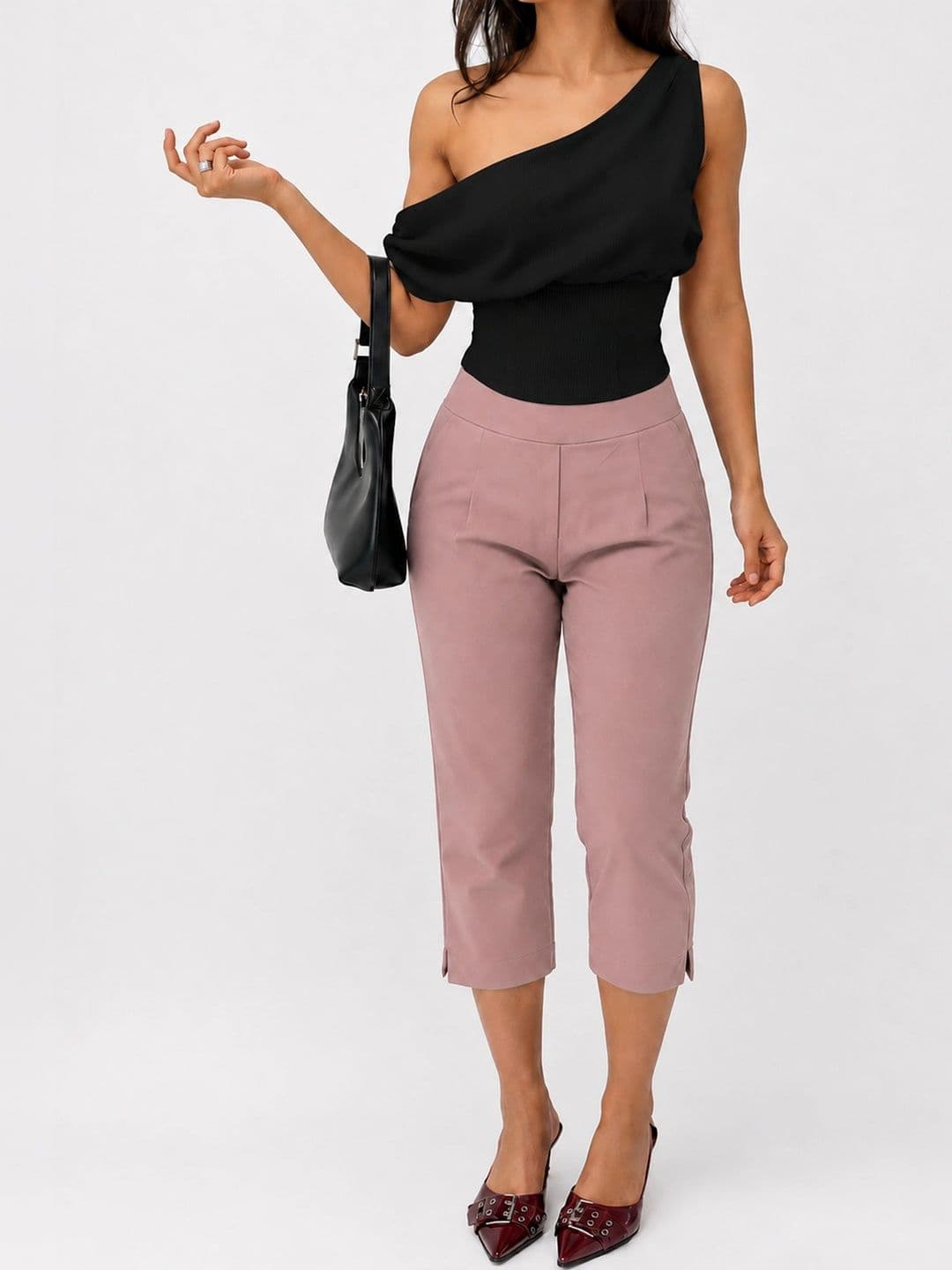Tikhi Imli Women Stretchable Cotton blend 3/4 Casual Capris Pants - view 1