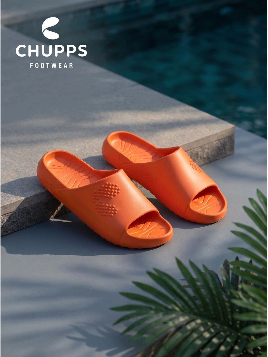 CHUPPS Men Orange Chupster Orthopedic Sliders - view 1