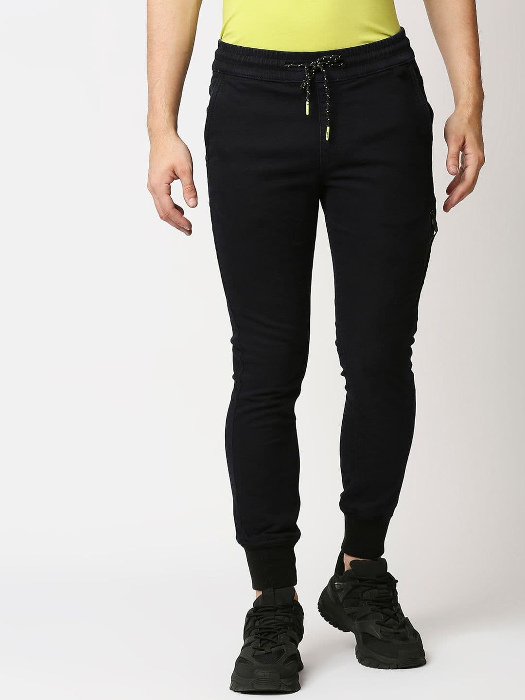 WAIMEA Men Blue Jogger Stretchable Jeans - view 1
