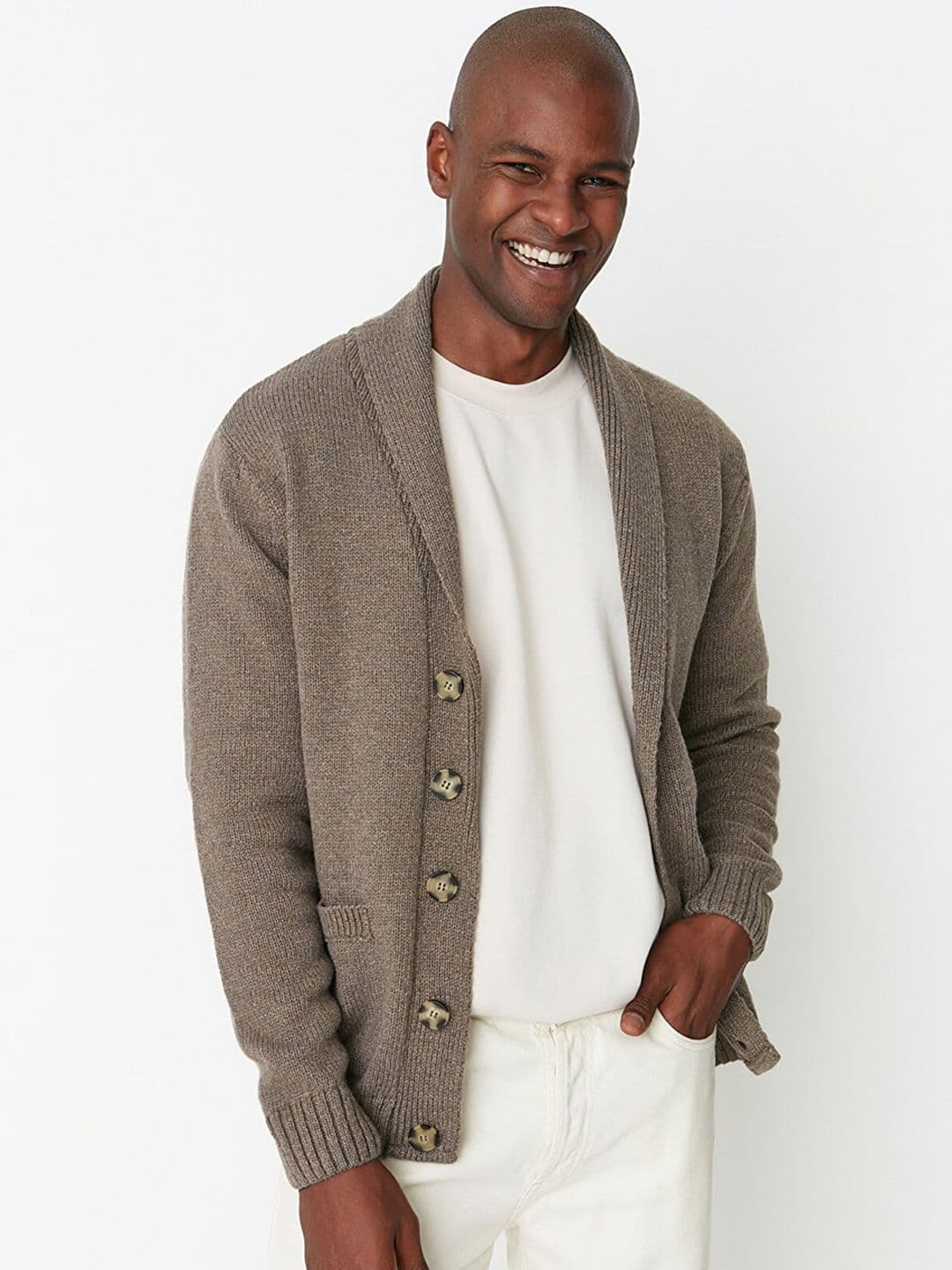 Trendyol Men Brown Tailored Jacket - view 1