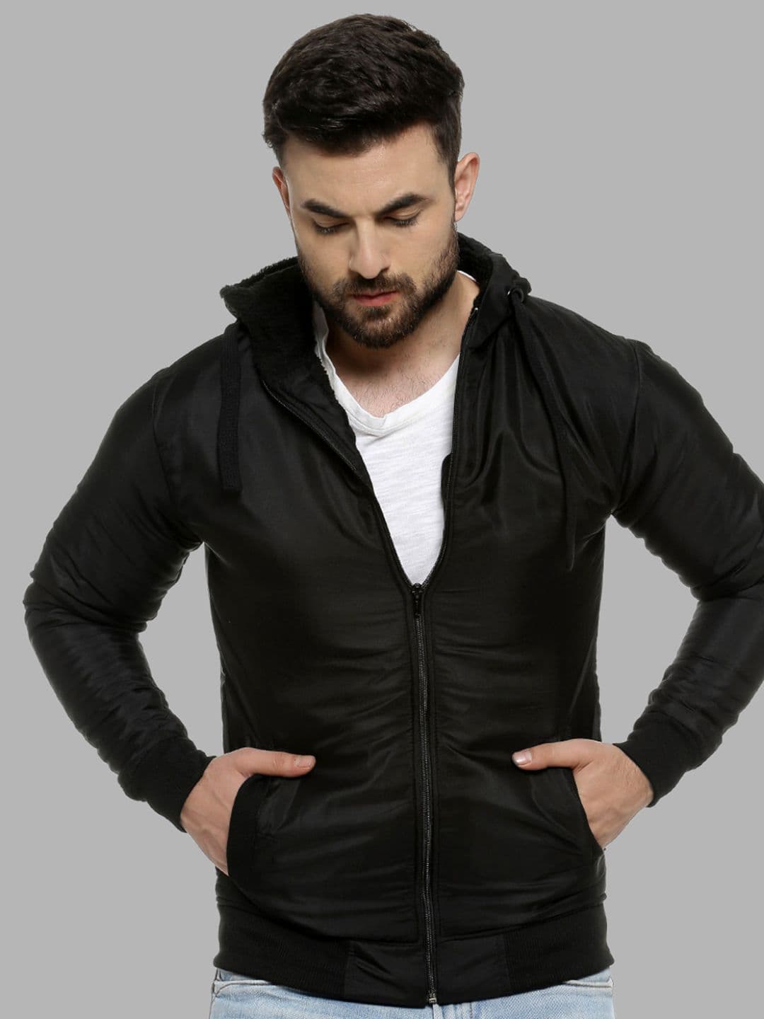 CAHOOT Men Black Windcheater Padded Jacket - view 1