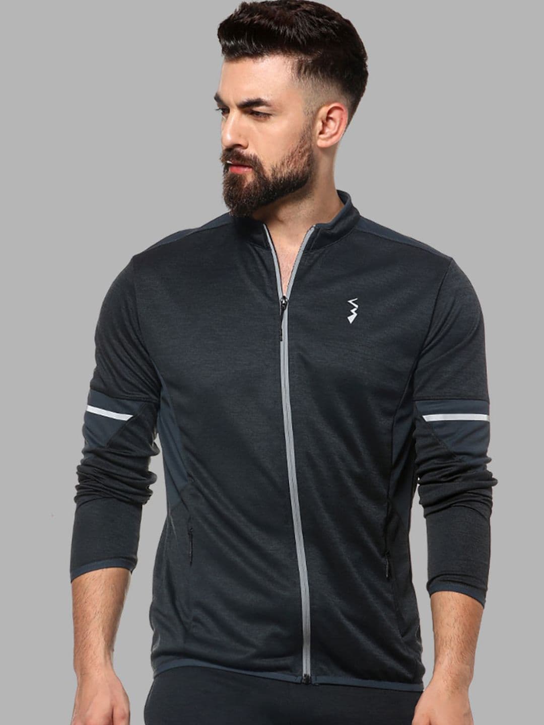 CAHOOT Men Grey Windcheater Outdoor Sporty Jacket - view 1