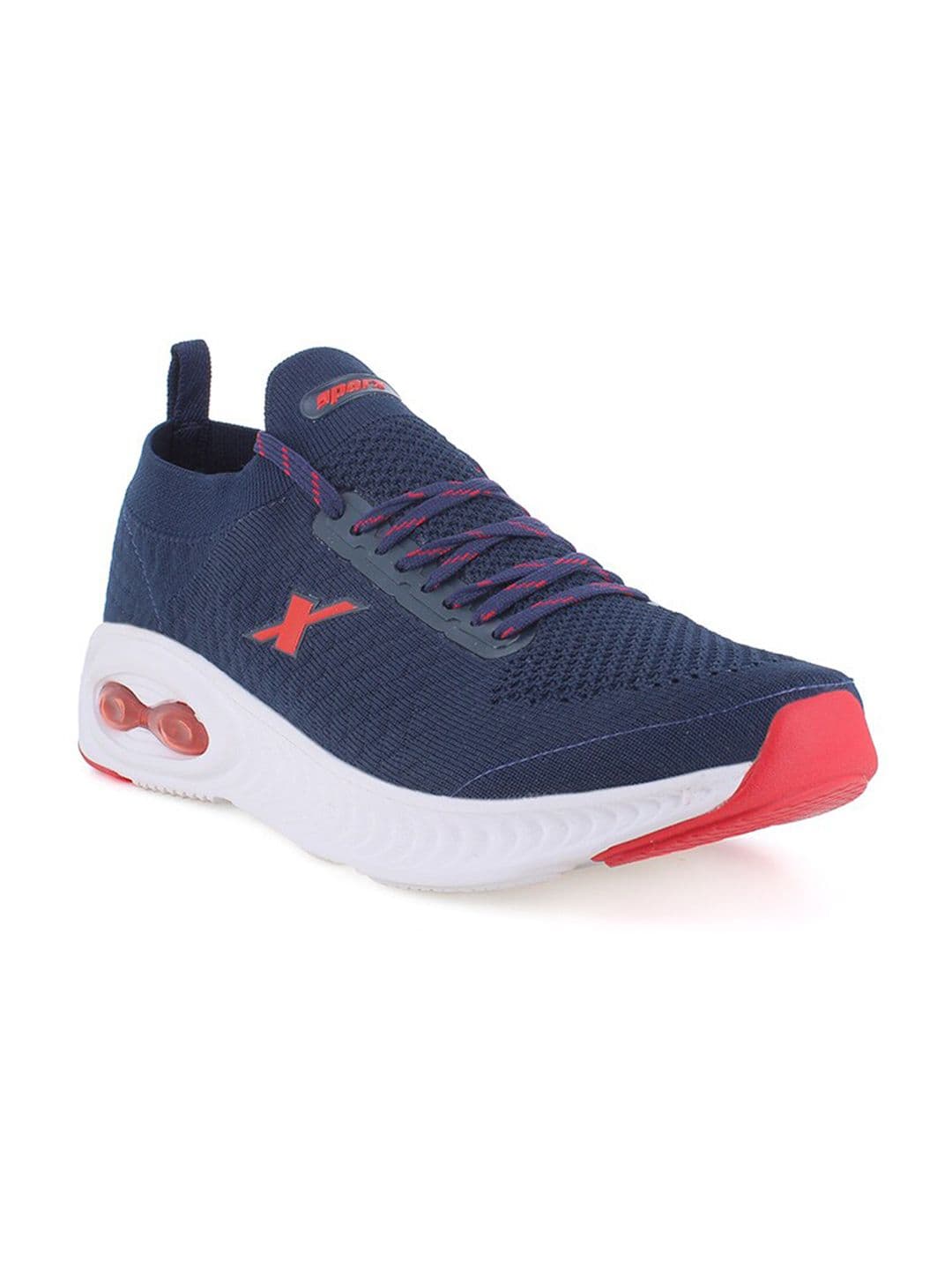 Sparx Men Navy Blue Textile Non-Marking Running Shoes - view 1