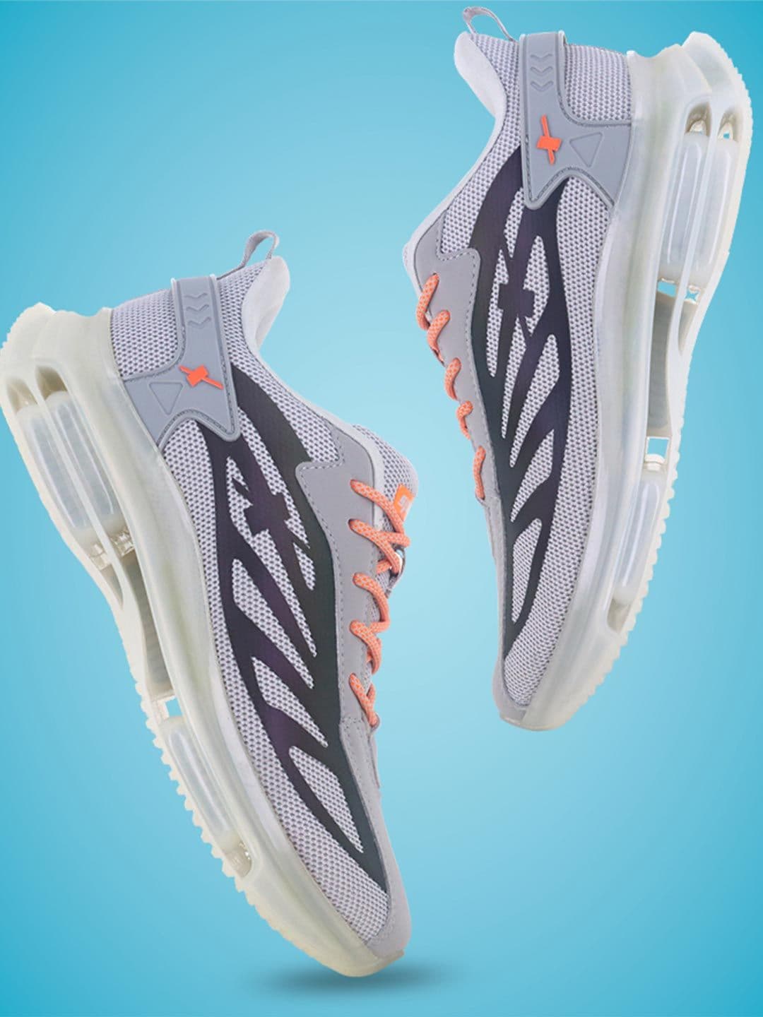 Sparx Men Grey Mesh Running Non-Marking Shoes - view 1