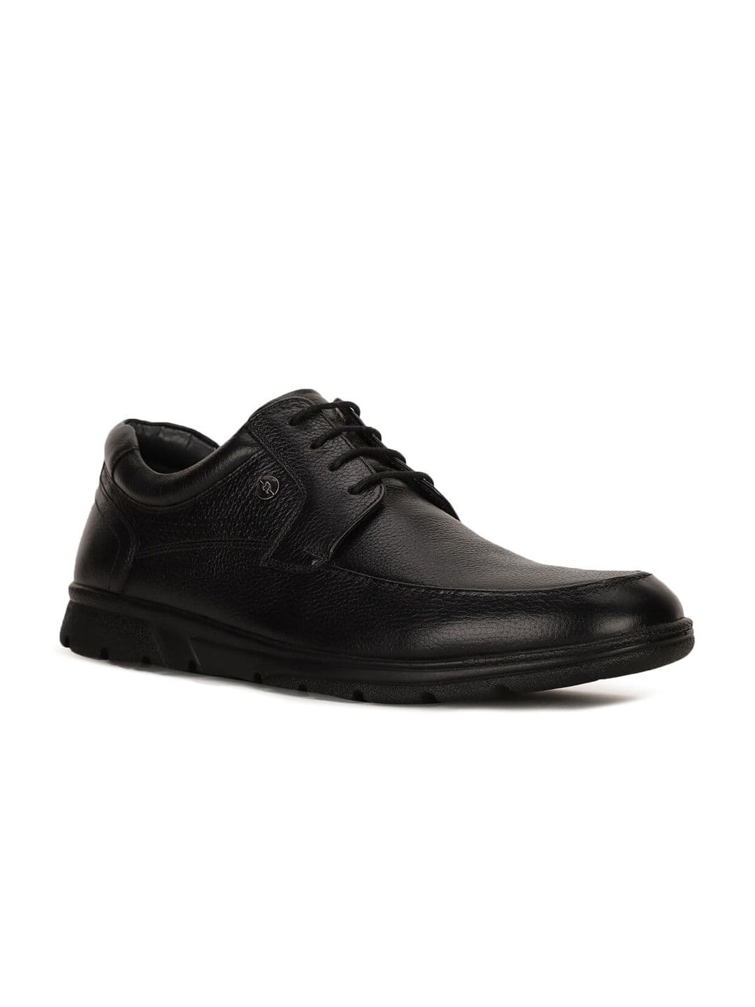 Bata Men Black Solid Leather Formal Derbys - view 1