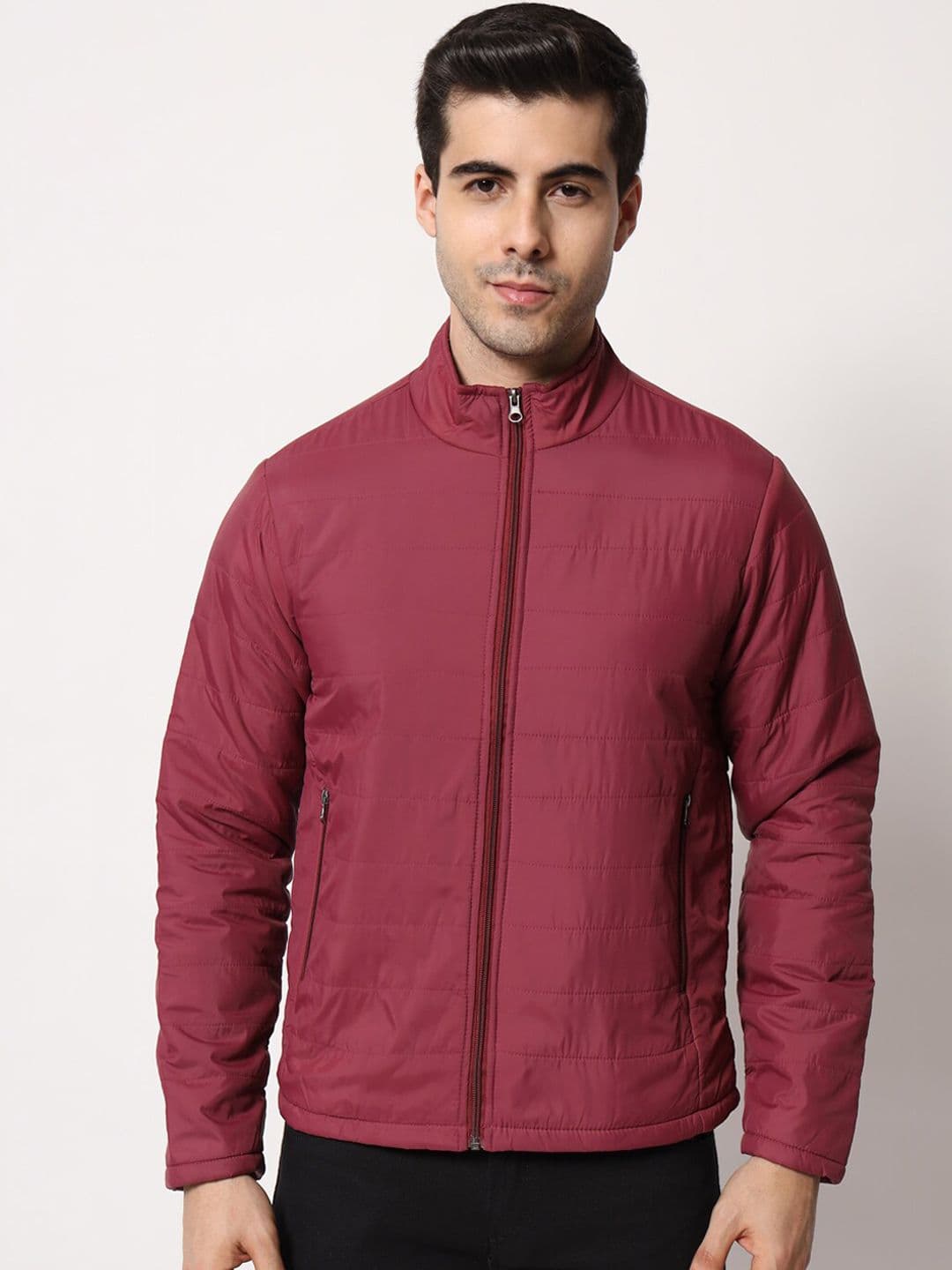 Kotty Men Maroon Outdoor Padded Jacket - view 1