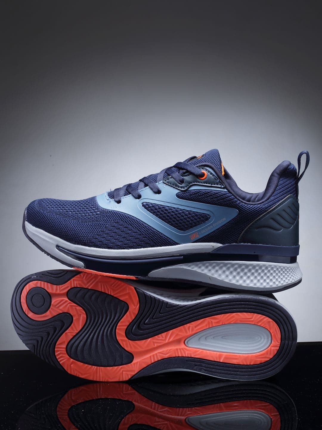 Action Men Blue Synthetic Running Non-Marking Shoes - view 1