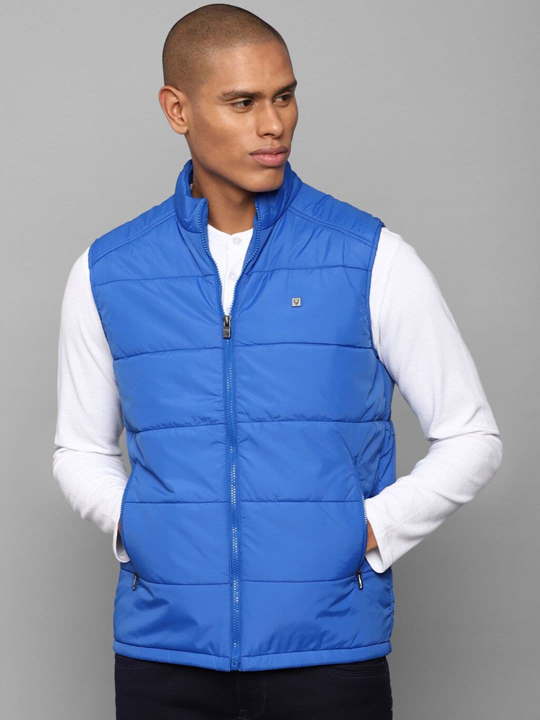 Allen Solly Men Blue Puffer Regular Jacket - view 1