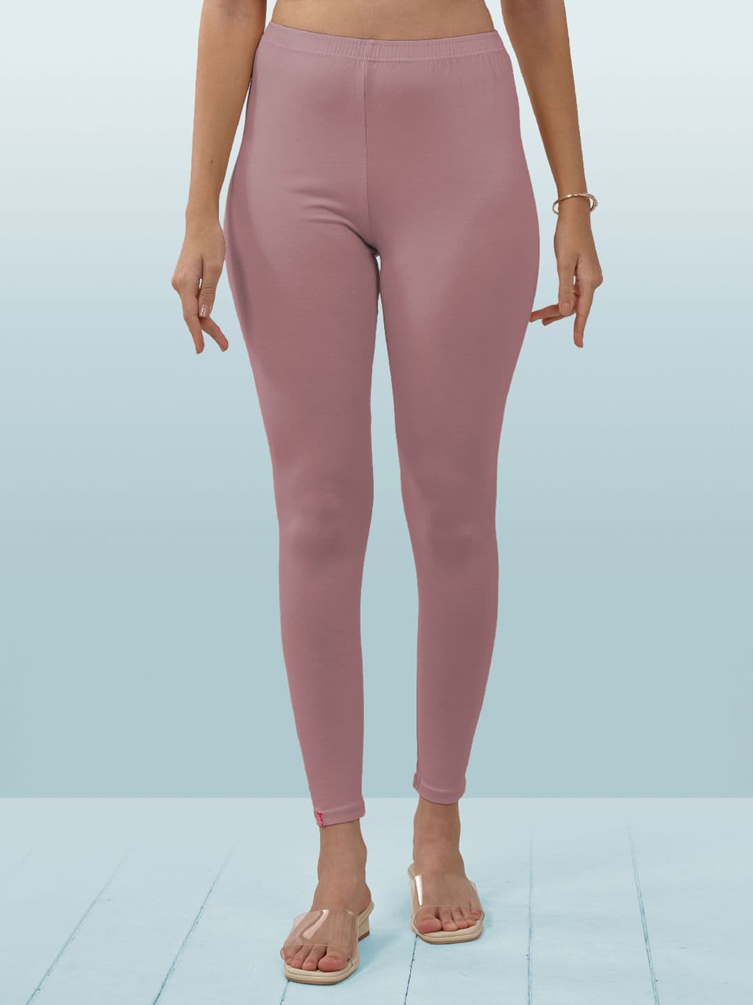 LYRA Women Lavender Solid Ankle-Length Leggings - view 1