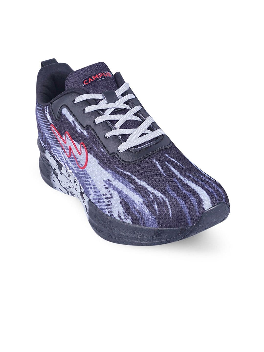 Campus Women CAMP SHIMMER Navy Blue Printed Mesh Running Shoes - view 1