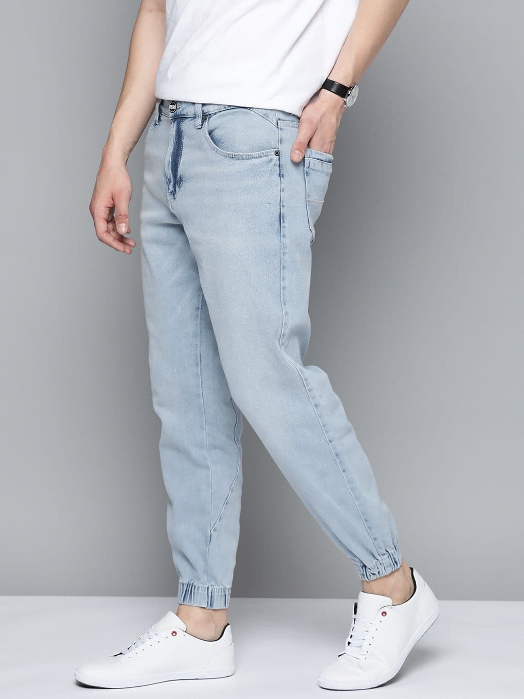 Mast & Harbour Men Heavy Fade Jogger Jeans